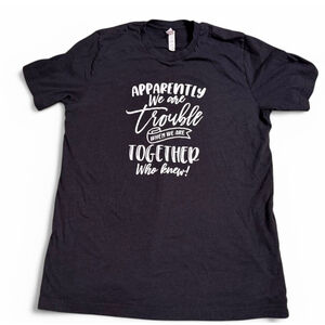 Black Graphic Oversized Large (L) Short sleeve T-Shirt